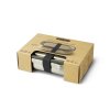 Box na občerstvenie s vidličkou z nehrdzavejúcej ocele Black+Blum 1 l, čierny, BAM-SS-L018