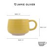 Kameninový hrnček Jamie Oliver Big Love 375 ml, žltý, JOBLCCMUGYEL