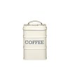 KitchenCraft Living Nostalgia box na uskladnenie kávy 1,3 l, krémová, LNCOFFEECRE