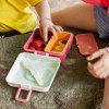 Monbento Snacky detský box na desiatu 0,85 l, ružoví vtáci, 81014121