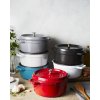 Staub Cocotte hrniec okrúhly, grafitovo sivý, 24 cm