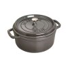 Staub Cocotte hrniec okrúhly, grafitovo sivý, 26 cm