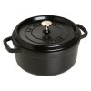 Staub Cocotte hrniec okrúhly, čierny, 24 cm