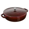 STAUB CHISTERA panvica na pečenie so samotesniacim vekom 24 cm/2,4 l grenadína