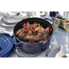 Staub Cocotte 26 cm/5,2 l tmavá okrúhla, modrá