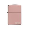 Zippo 26908 High Polish Rose Gold Zippo Logo