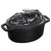 Staub Cocotte hrniec v tvare prasaťa 17 cm/1 l čierny, 1121725