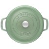 Staub Cocotte hrniec okrúhly 26 cm/5,25 l šalviovo zelený, 11026115