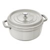 Staub Cocotte hrniec okrúhly 18 cm/1,7 l biela hľuzovka, 11018107