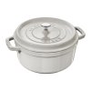 Staub Cocotte hrniec okrúhly 24 cm/3,8 l biela hľuzovka, 11024107