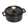 Staub Cocotte okrúhly hrniec 12 cm/0,4 l čierny, 1101225