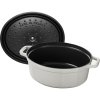 Staub Cocotte hrniec oválny 31 cm/ 5,5 l biela hľuzovka, 11031107