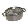 Staub Cocotte hrniec oválny 15 cm/0,6 l sivý, 1101518