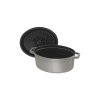 Staub Cocotte hrniec oválny 17 cm/1 l sivý, 1101718