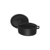 Staub Cocotte hrniec oválny 15 cm/0,6 l čierny, 1101525