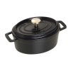 Staub Cocotte hrniec oválny 15 cm/0,6 l čierny, 1101525