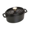 Staub Cocotte hrniec oválny 17 cm/1 l čierny, 1101725