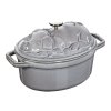 Staub Cocotte hrniec v tvare prasaťa 17 cm/1 l sivý, 1121718