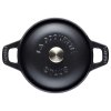 Staub La Coquette Mini okrúhly hrniec 12 cm/0,5 l čierny, 11741223