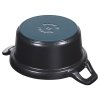 Staub La Coquette Mini okrúhly hrniec 12 cm/0,5 l čierny, 11741223