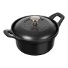 Staub La Coquette Mini okrúhly hrniec 12 cm/0,5 l čierny, 11741223