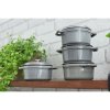 Staub Cocotte okrúhly hrniec 14 cm/0,8 l sivý, 1101418
