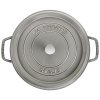 Staub Cocotte hrniec okrúhly 30 cm/8,35 l sivý, 1103018