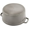 Staub Cocotte hrniec okrúhly 30 cm/8,35 l sivý, 1103018