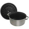Staub Cocotte hrniec okrúhly 30 cm/8,35 l sivý, 1103018