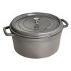 Staub Cocotte hrniec okrúhly 30 cm/8,35 l sivý, 1103018