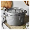 Staub Cocotte vysoký okrúhly hrniec 24 cm/4,8 l sivý, 12502418