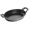 Staub liatinový oválny pekáč 21 cm/0,7 l, sivý, 40509-559
