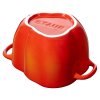 Staub Cocotte keramická zapekacia misa v tvare papriky 12 cm/0,47 l, oranžovo-červená, 40500-325