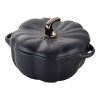 Staub Cocotte keramická zapekacia misa v tvare tekvice 15 cm/0,7 l, čierna, 40508-549