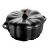 Keramická zapekacia nádoba Staub Cocotte v tvare tekvice 12 cm/0,5 l, čierna, 40508-548