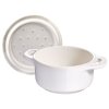 Staub Cocotte Mini keramický plech na pečenie 10 cm/0,2 l, slonová kosť, 40511-997