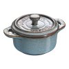 Staub Cocotte Mini keramický plech na pečenie 10 cm/0,2 l, starožitná modrá, 40512-000