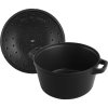 Staub Cocotte 2-dielna súprava liatinového hrnca a panvice 24 cm, čierna, 14562423
