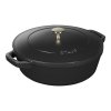 Staub Cocotte 2-dielna súprava liatinového hrnca a panvice 24 cm, čierna, 14562423