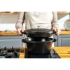 Staub Cocotte 2-dielna súprava liatinového hrnca a panvice 24 cm, čierna, 14562423