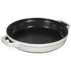 Staub Cocotte 2-dielna súprava liatinového hrnca a panvice 24 cm, biely hľuzovec, 145624107
