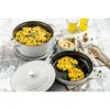 Staub Cocotte 2-dielna súprava liatinového hrnca a panvice 24 cm, biely hľuzovec, 145624107
