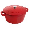 Staub Cocotte 2-dielna sada liatinových hrncov a panvíc 24 cm, čerešňa, 14562406