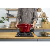 Staub Cocotte 2-dielna sada liatinových hrncov a panvíc 24 cm, čerešňa, 14562406