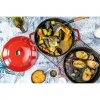 Staub Cocotte 2-dielna sada liatinových hrncov a panvíc 24 cm, čerešňa, 14562406