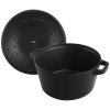 Staub Cocotte 3-dielna súprava liatinového hrnca, panvice a zapekacej misy 24 cm, čierna, 40508-386