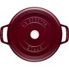 Staub Cocotte okrúhly hrniec 24 cm/3,8 l bordeaux, 40502-294