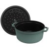 Staub Cocotte hrniec okrúhly 26 cm/5,2 l eukalyptus, 11026121