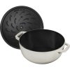 Staub Special Cocotte hrniec 24 cm/3,6 l biela hľuzovka, 112824107