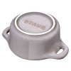 Staub Cocotte Mini keramický plech na pečenie 10 cm/0,2 l, starožitná sivá, 40511-998